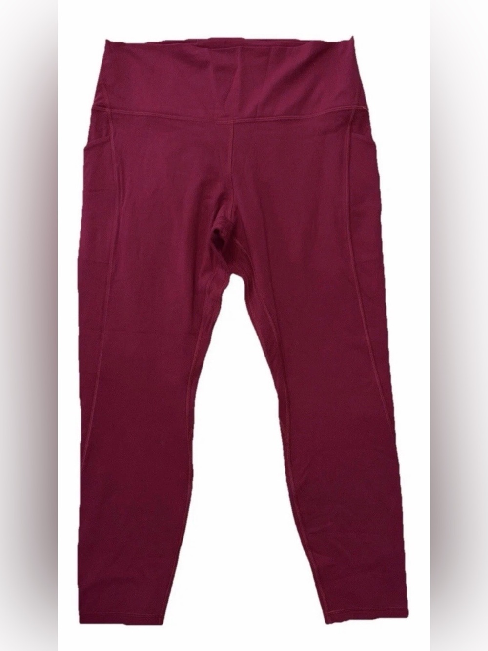 NWT LULULEMON SIZE 14 ALIGN HIGH RISE 25”L PANT*POCKETS AUTHENTIC BERRY RUMBLE